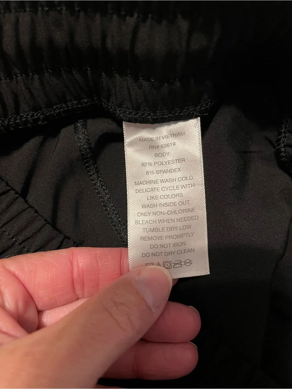 Women’s black athletic shorts